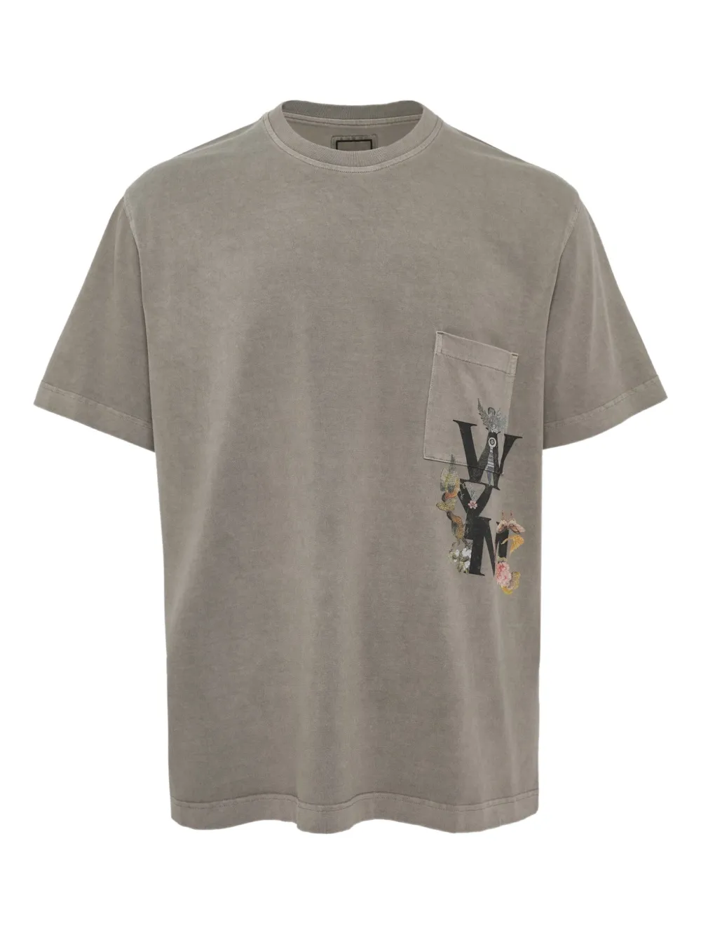 Wooyoungmi playera WYM con bolsillo | gris | Image 1