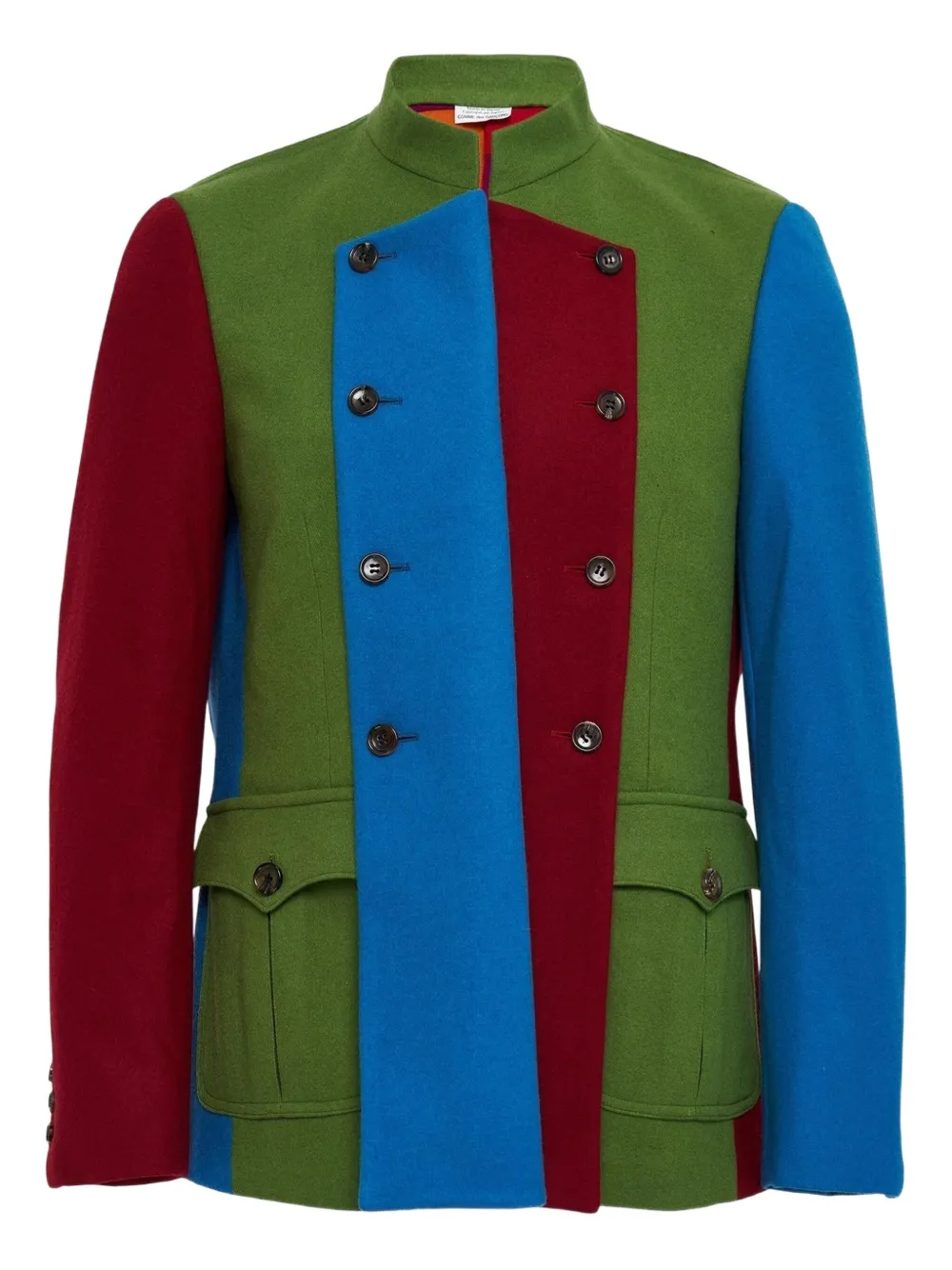 Comme des Garçons Homme Plus chamarra con diseño color block | verde | Image 1