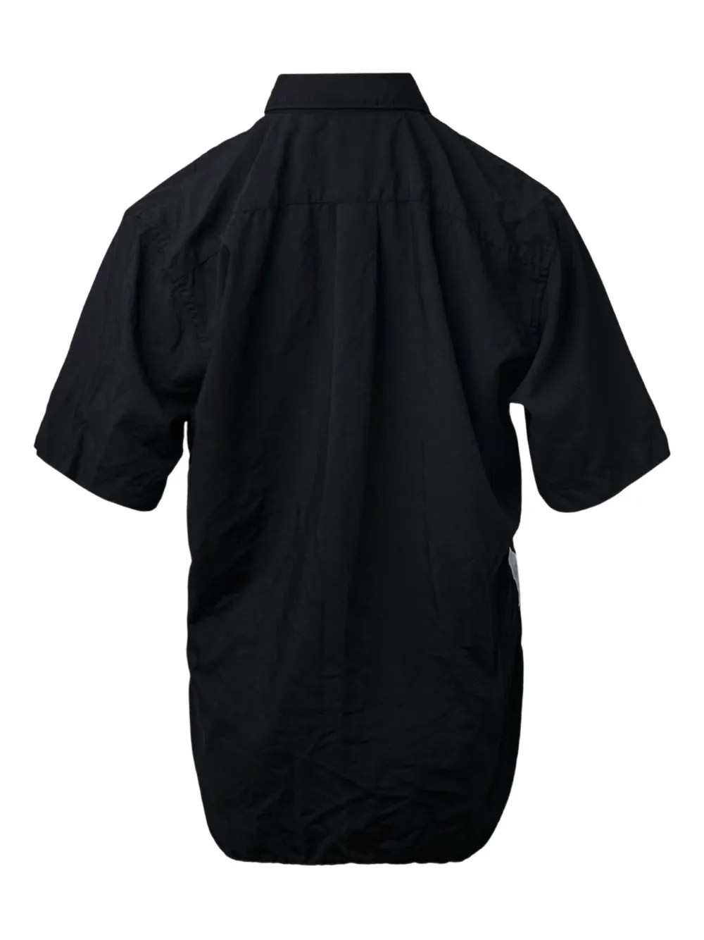 Black Comme Des Garçons Graphic-print Short-sleeve Shirt In Multi