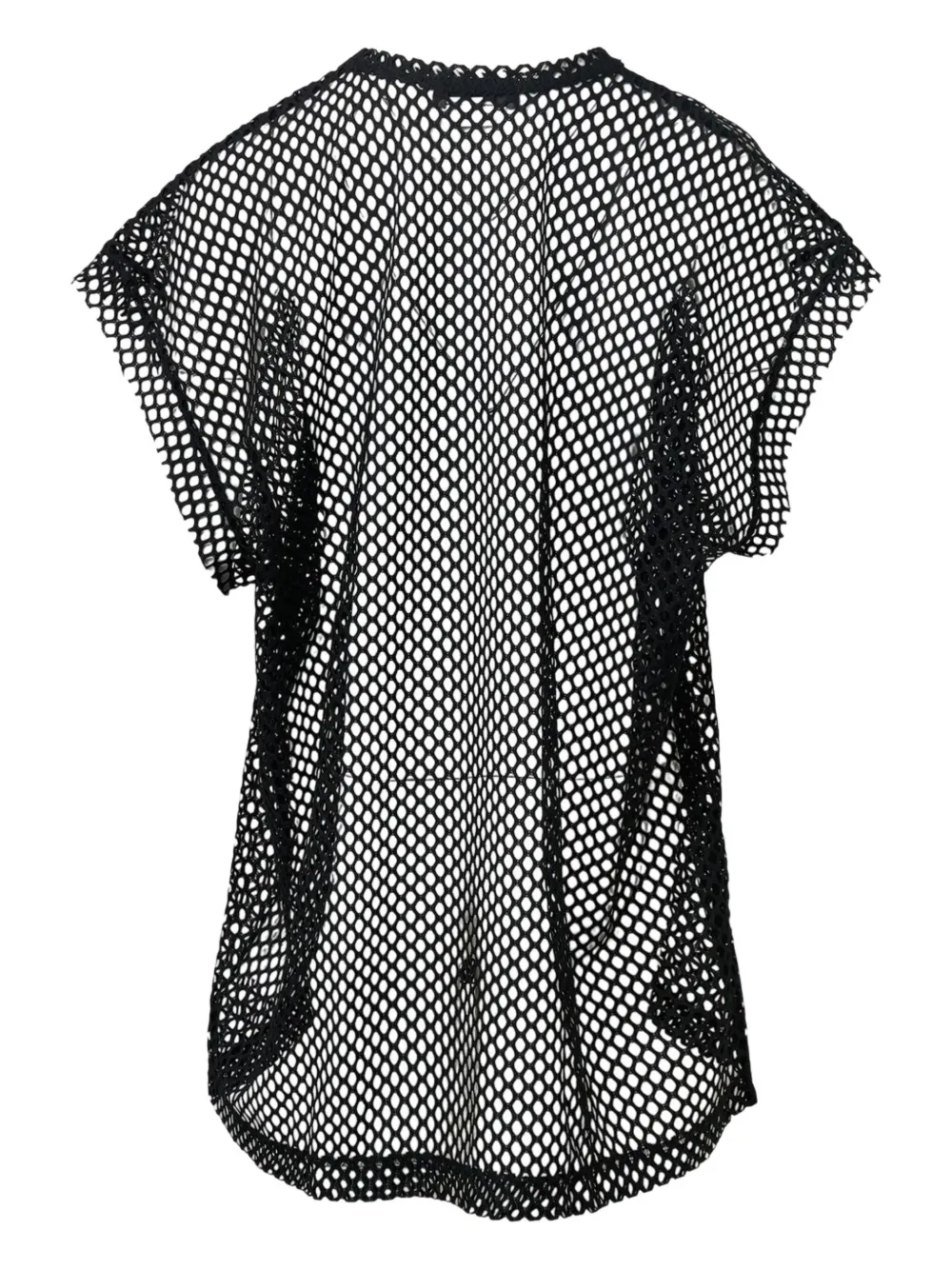 Black Comme Des Garçons Mesh-panelling T-shirt In Black