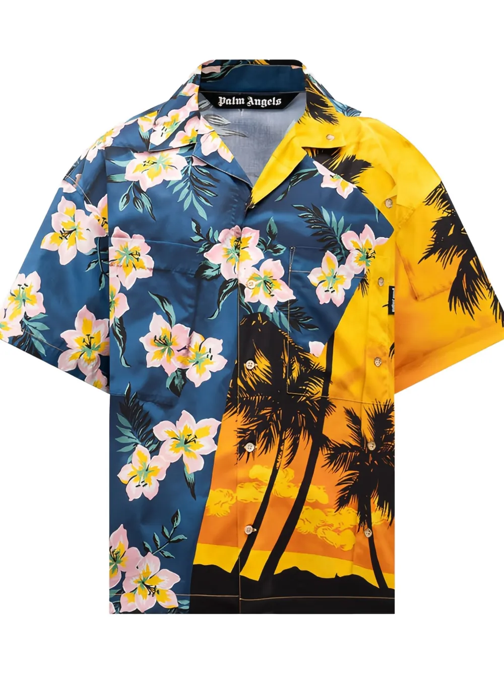 Palm Angels PaxVlbq Hawaian shirt - Blauw