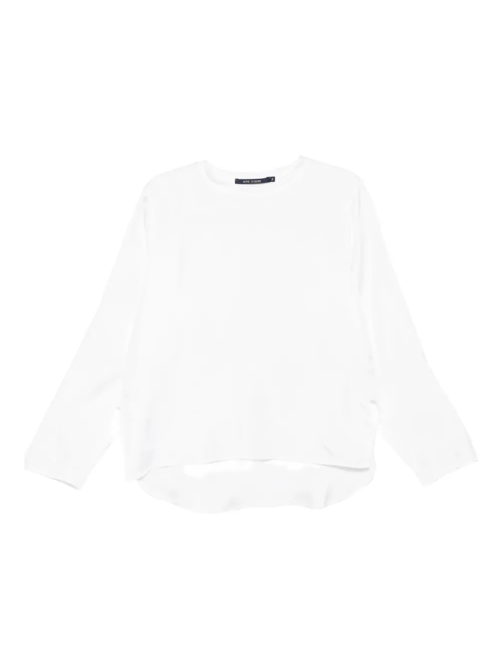 Sofie D'hoore Long-sleeve Satin Blouse In White