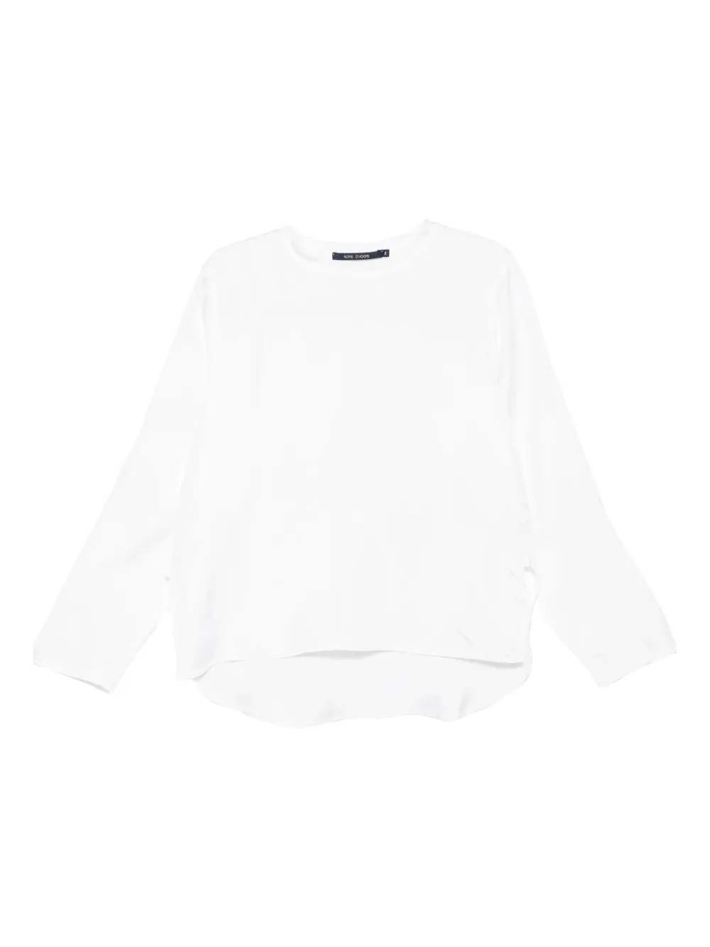 Sofie D'hoore Satinoberteil mit langen Ärmeln | Weiß | Image 1