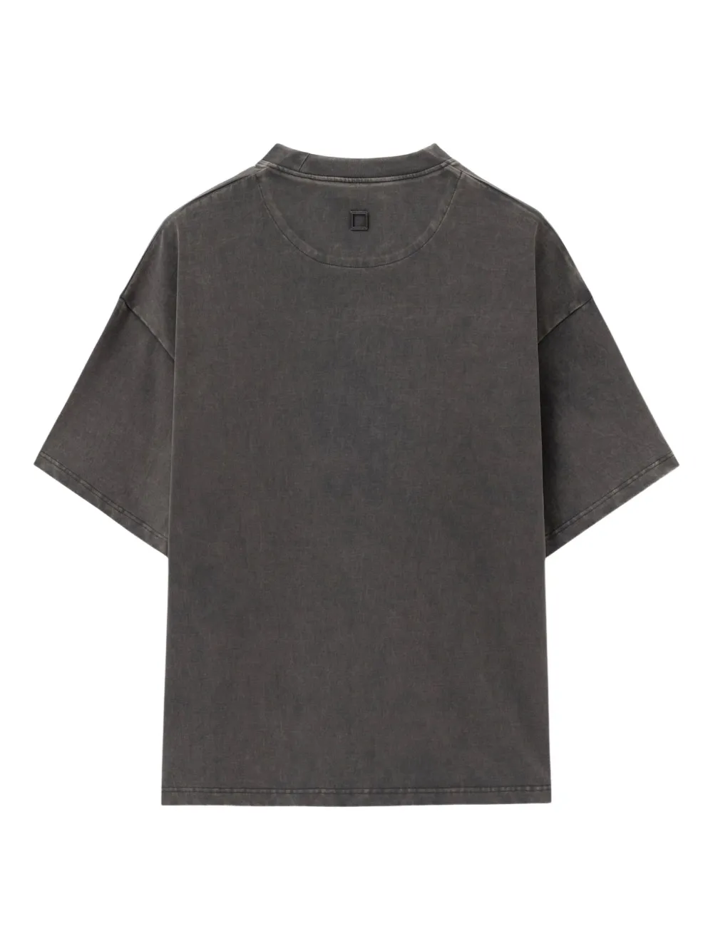 Wooyoungmi front square embroidered T-shirt - Grijs