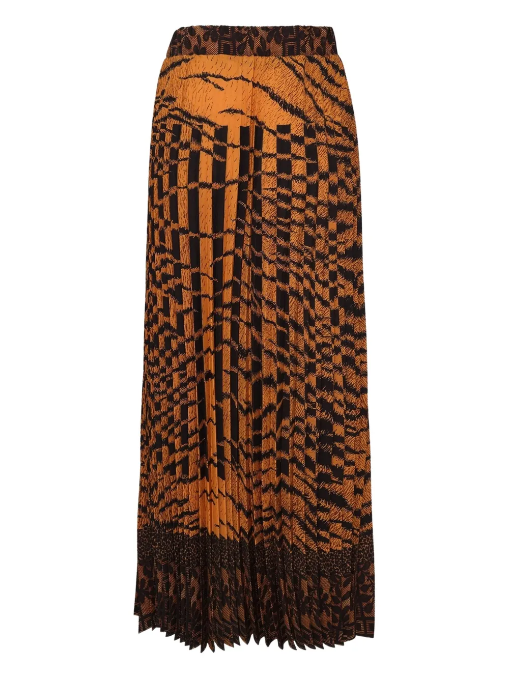 Pierre-Louis Mascia printed pleated skirt - Oranje