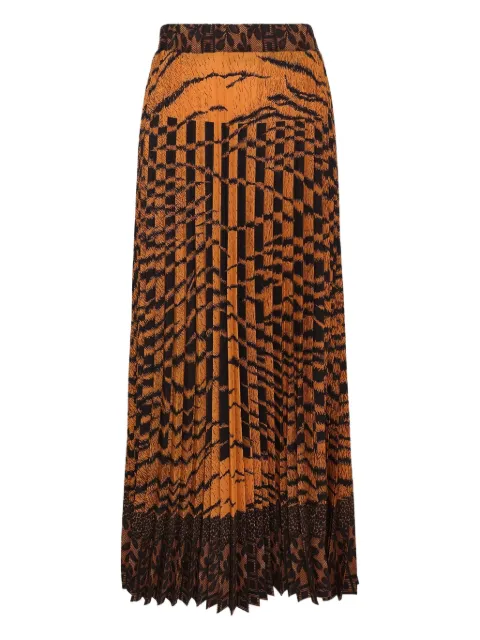 Pierre-Louis Mascia falda con pliegues estampada