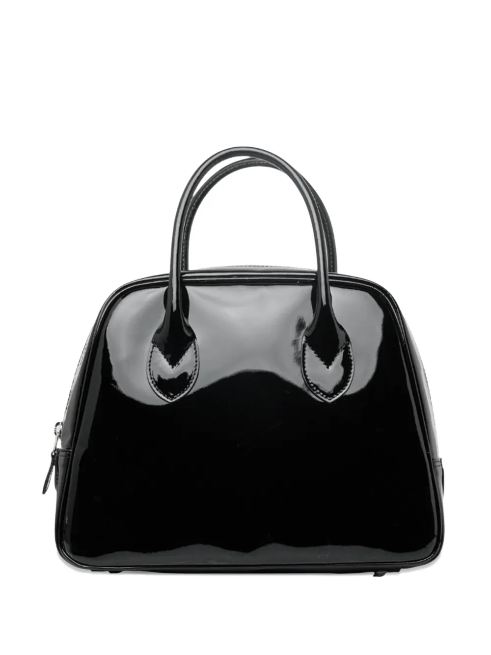 Comme Des Garçons Small Trapezoid-shape Tote Bag In Black