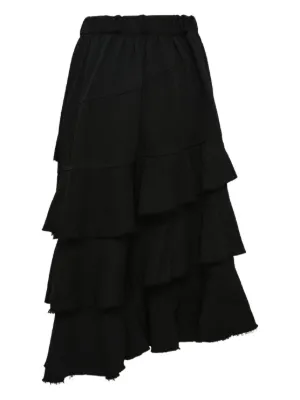 Black Comme Des Garçons ラッフル スカート | ブラック | FARFETCH JP