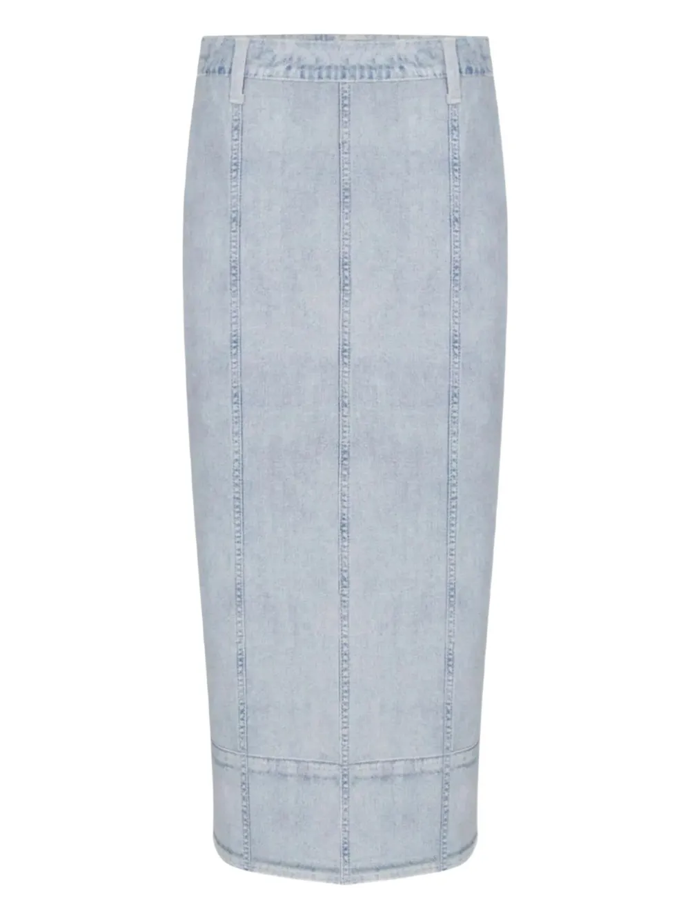 Rag & Bone Miramar Ponte Midi Pencil Skirt In Blue