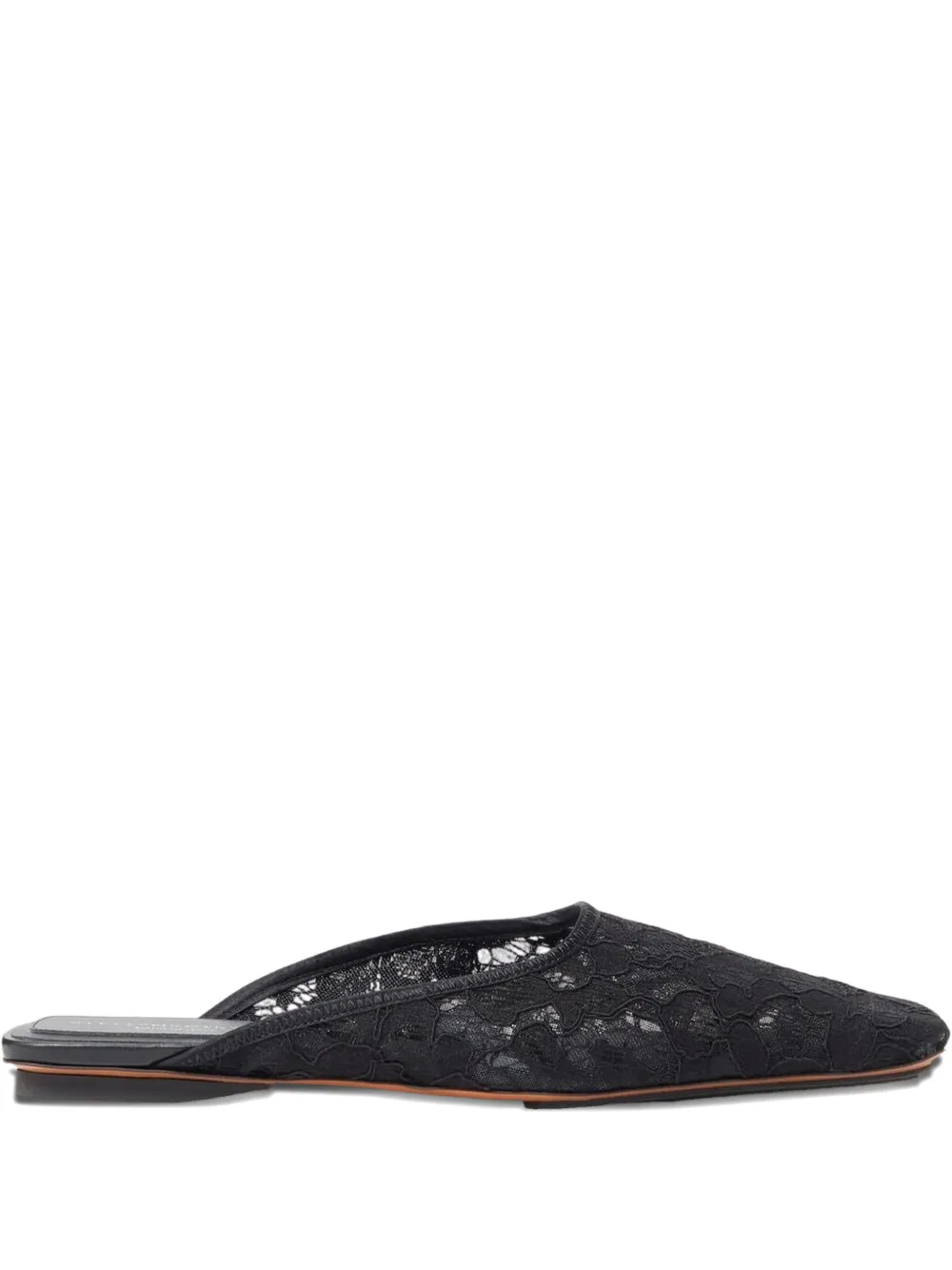 Stella McCartney Muiltjes met kant Zwart