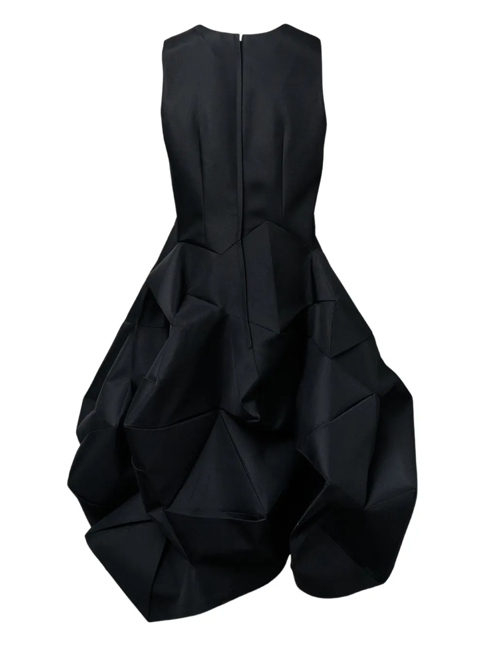 Comme Des Garçons structural midi dress - Zwart