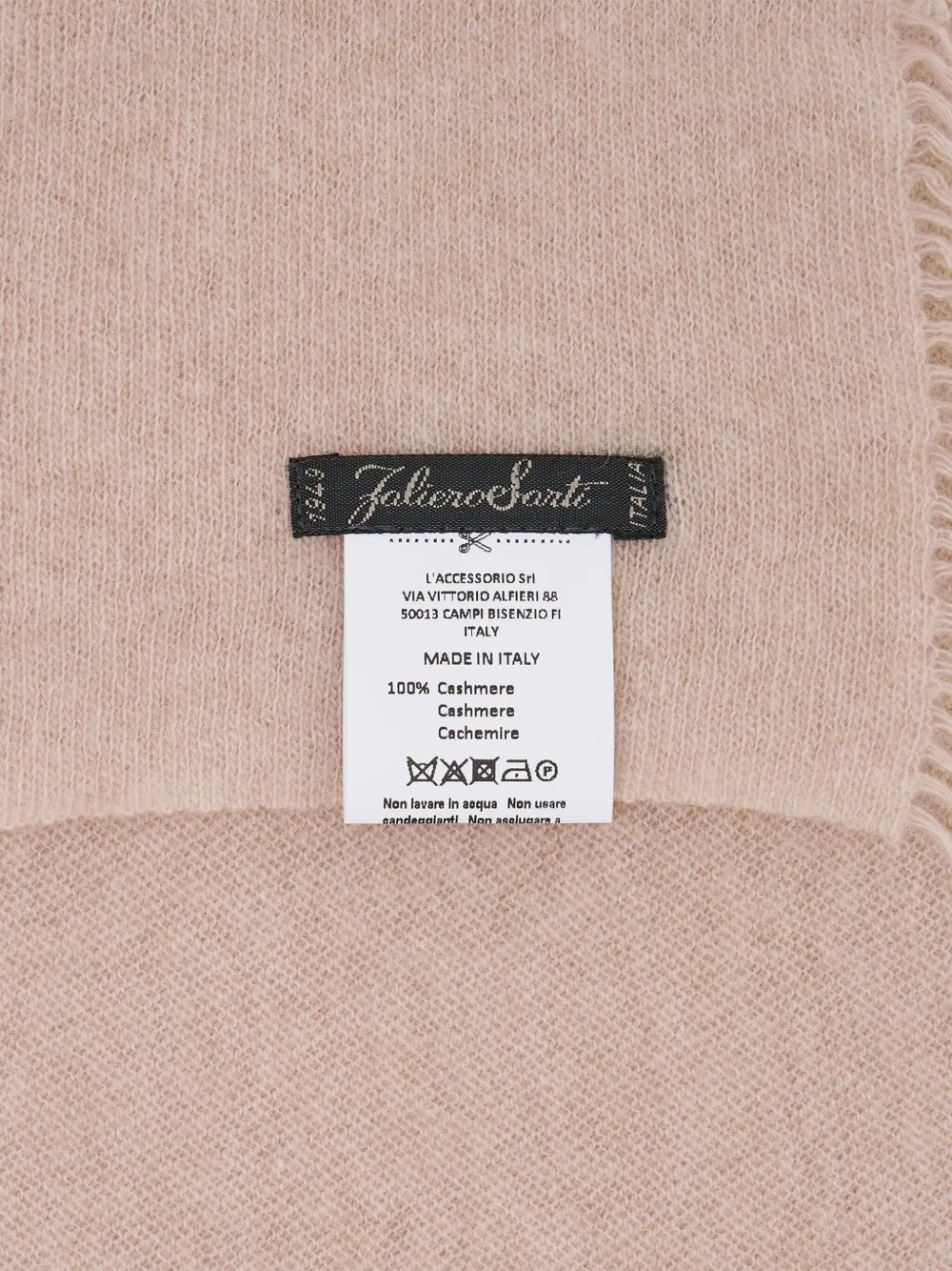 Faliero Sarti fringed adriel scarf - Beige