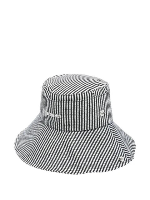Jacquemus Le Bob De-Nîmes striped denim bucket hat