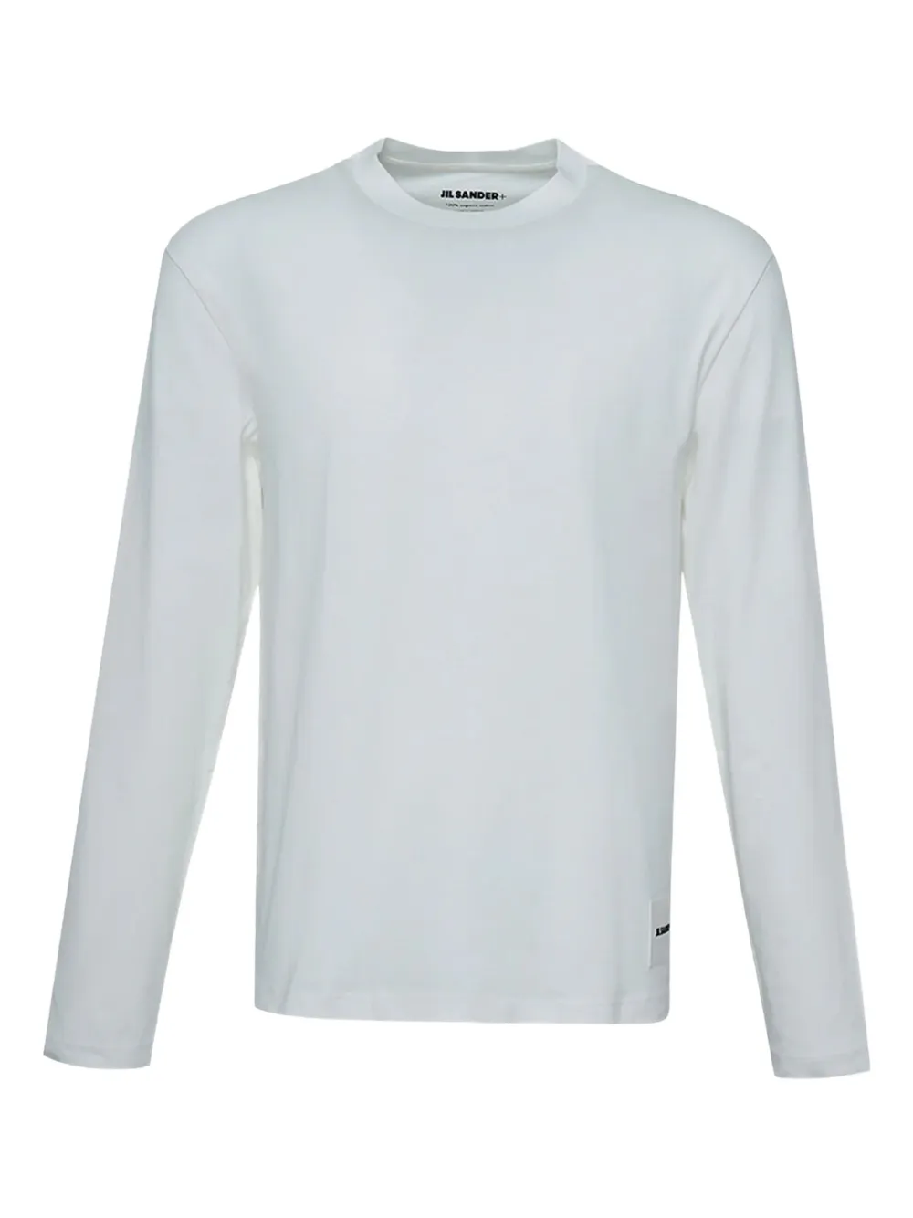 Jil Sander T-Shirts mit Logo-Patch (3er-Set) - Weiß