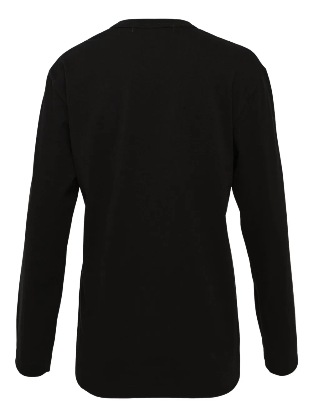 Comme Des Garçons Teiban Cotton Long-sleeve Top In Black