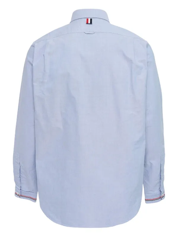 THOM BROWNE Oxford Cotton Button-down Shirt - Blue