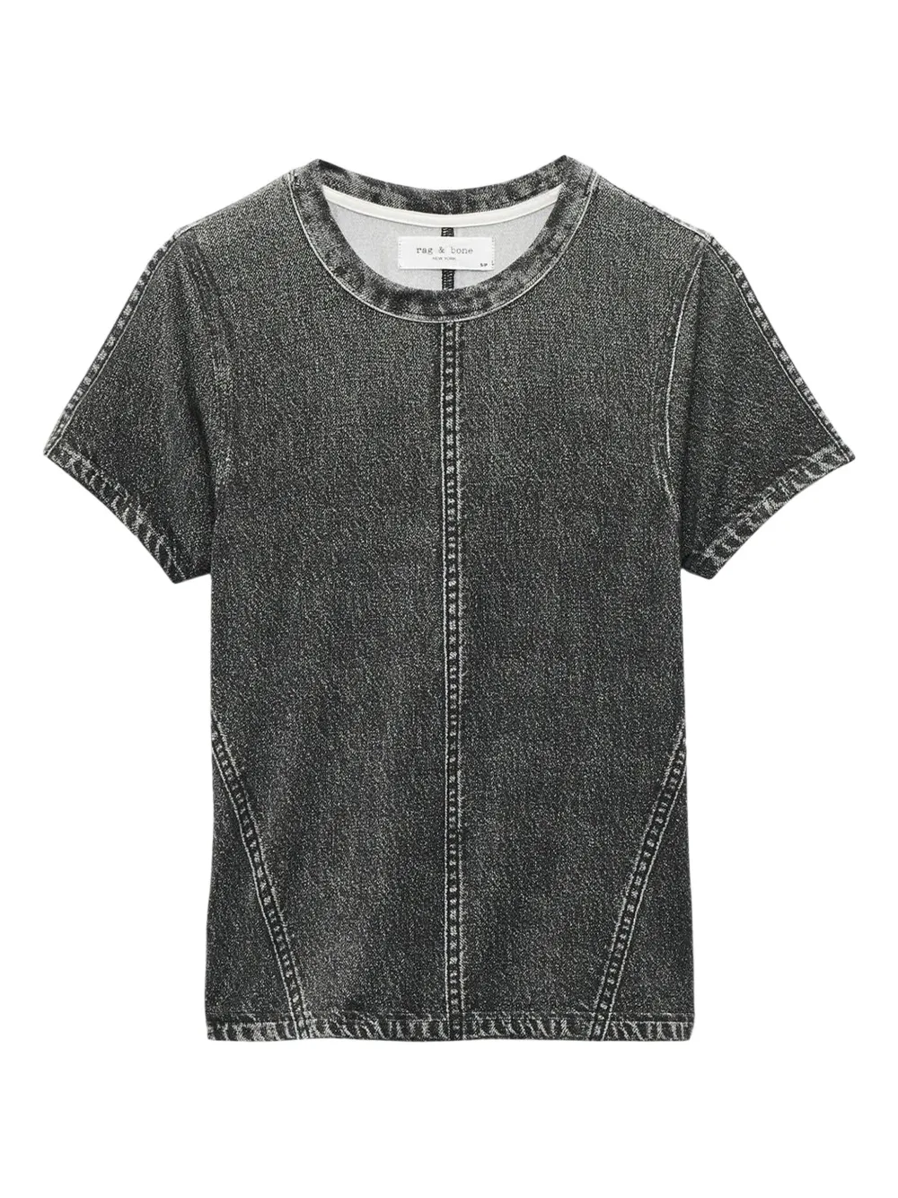 Rag & Bone Round-neck T-shirt In Gray