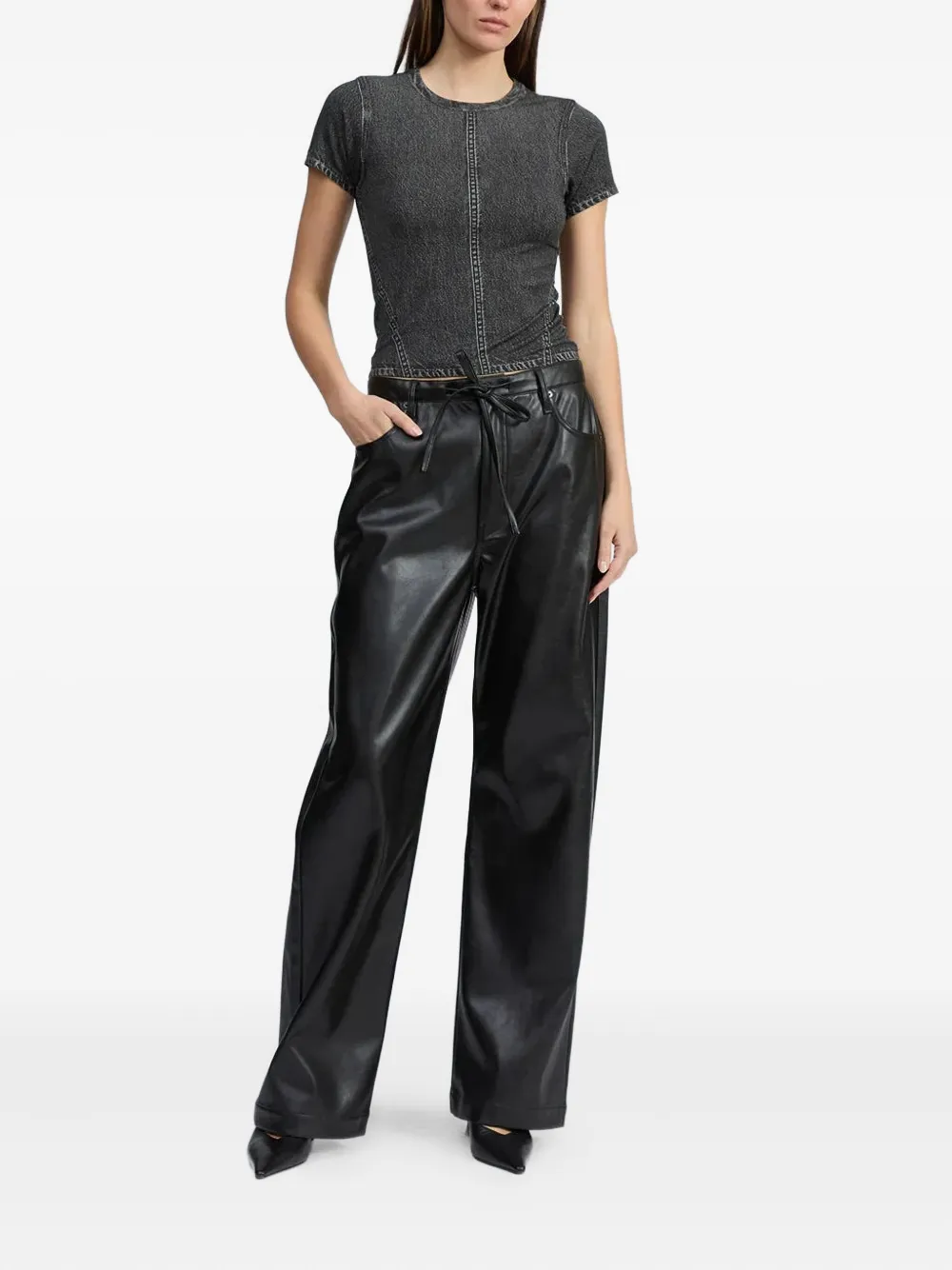 Rag & Bone Round-neck T-shirt In Gray