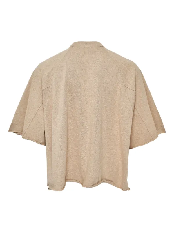 ENTIRE STUDIOS raw-hem T-shirt | Neutrals | FARFETCH