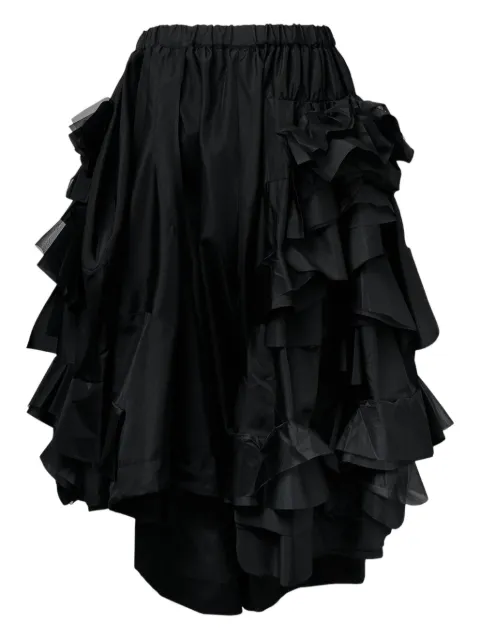 Comme Des Garçons tropical ruffled trousers