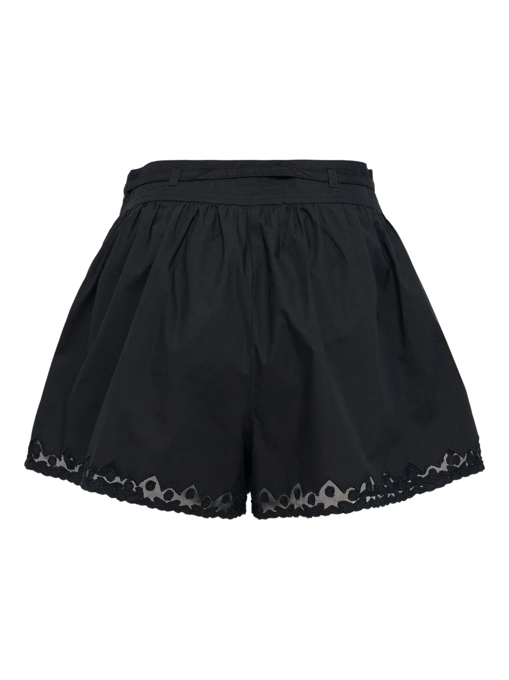 Ulla Johnson Elowen eyelet-details shorts - Zwart