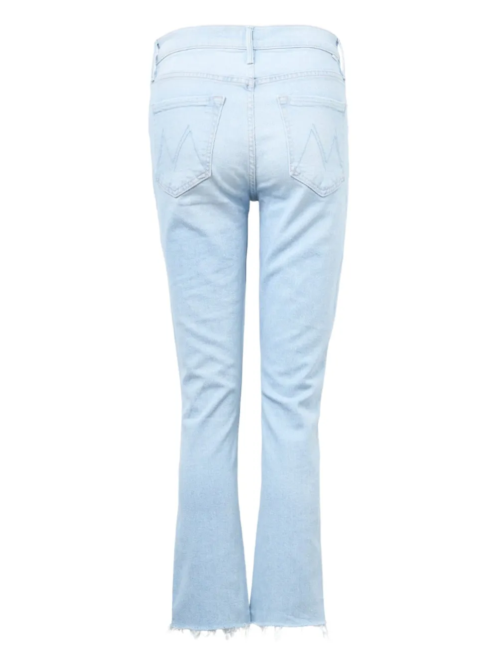 MOTHER Dazzler Crop Fray jeans - Blauw