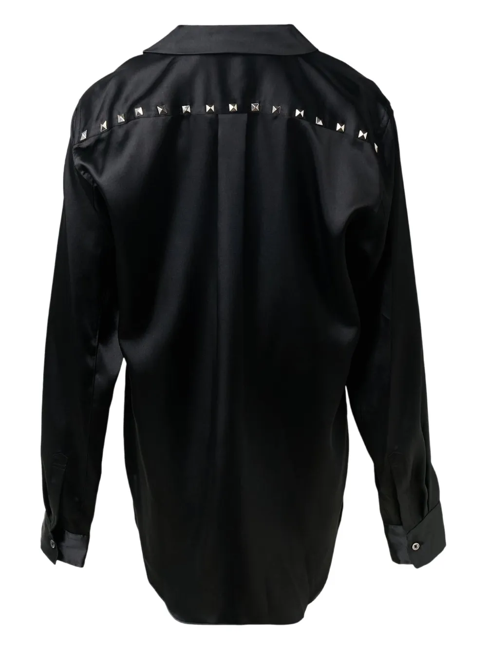 Black Comme Des Garçons Studs Long-sleeve Shirt In Black