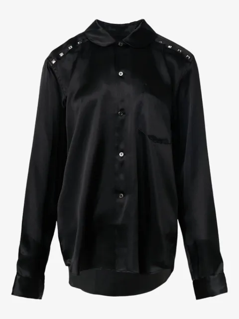 Black Comme Des Garçons studs long-sleeve shirt