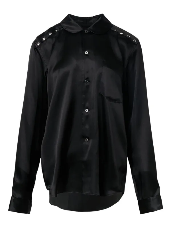 COMME des GARÇONS ブラックシャツ M Black Comme Des Garçons スタッズ シャツ | ブラック | FARFETCH JP