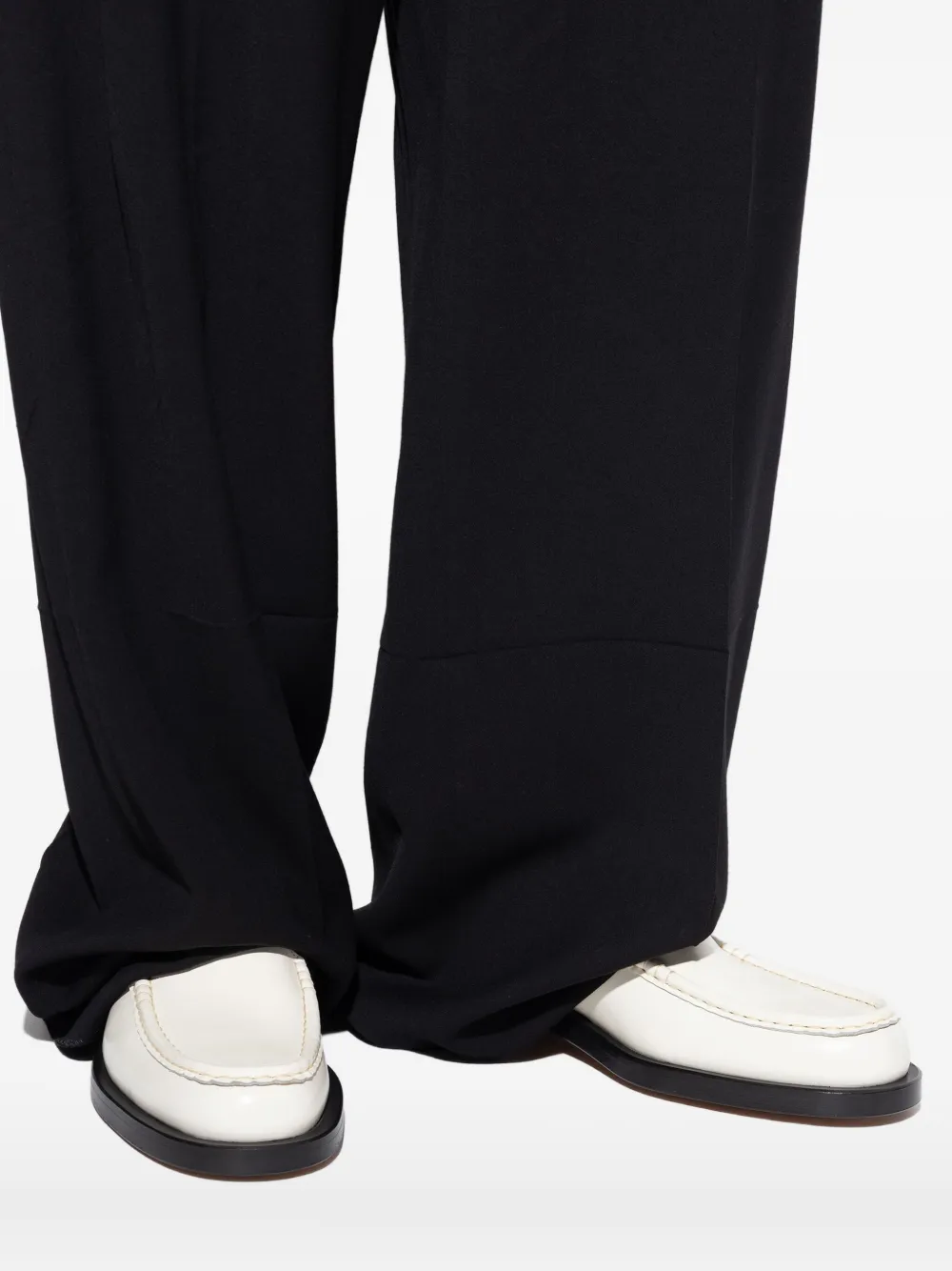 Jacquemus Les Mocassins brogues met vlakken Wit