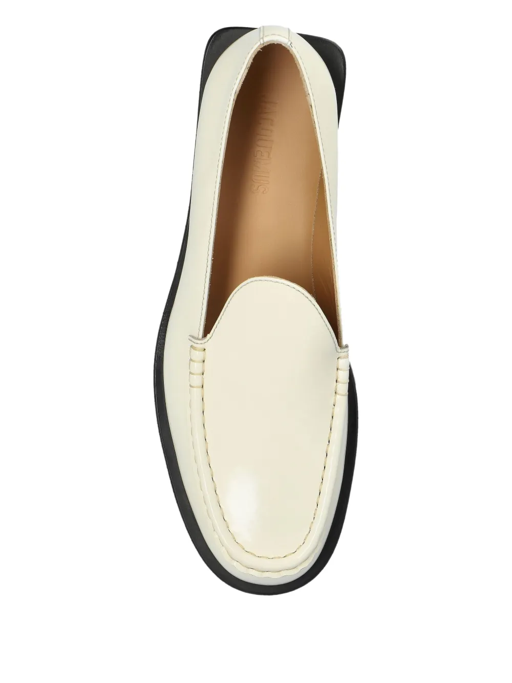 Jacquemus Les Mocassins brogues met vlakken Wit