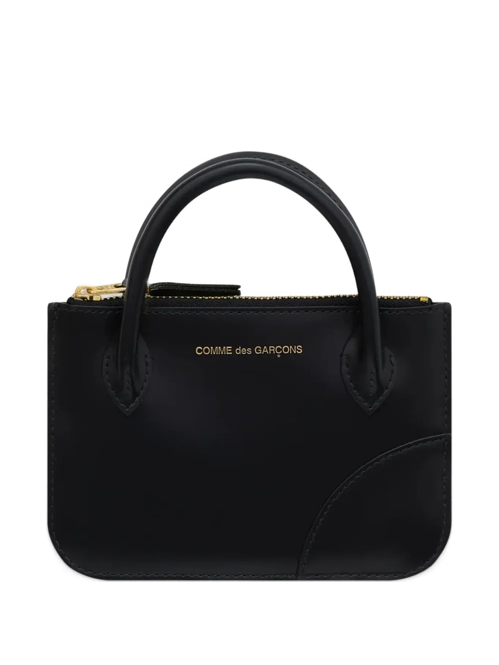 Comme Des Garçons Logo-print Wallet In Black