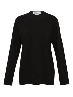 JUNYA WATANABE 黒 長袖Tシャツ ビッグシルエット Junya Watanabe ロングTシャツ | ブラック | FARFETCH JP
