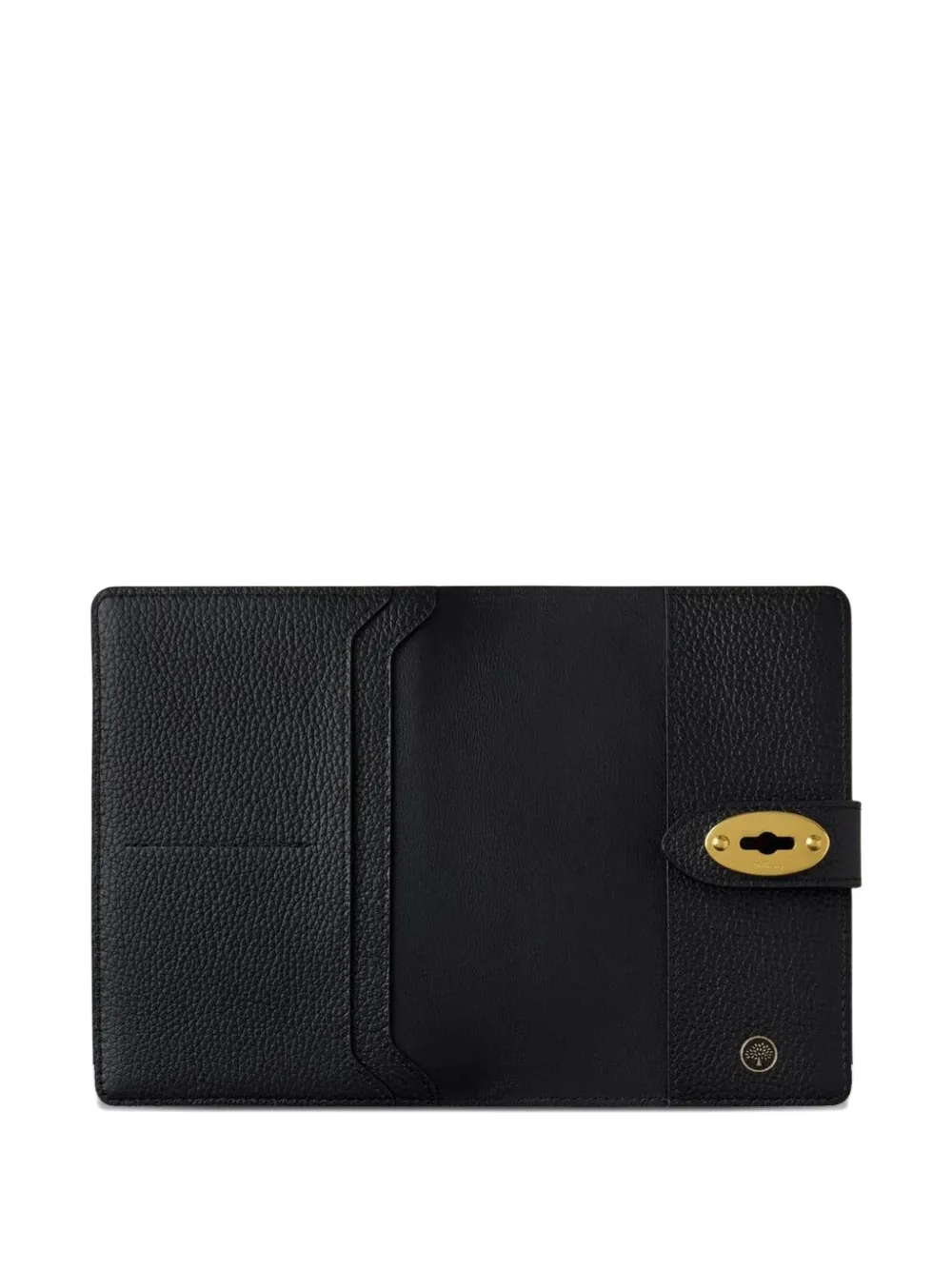 Mulberry Darley grain passport case - Zwart