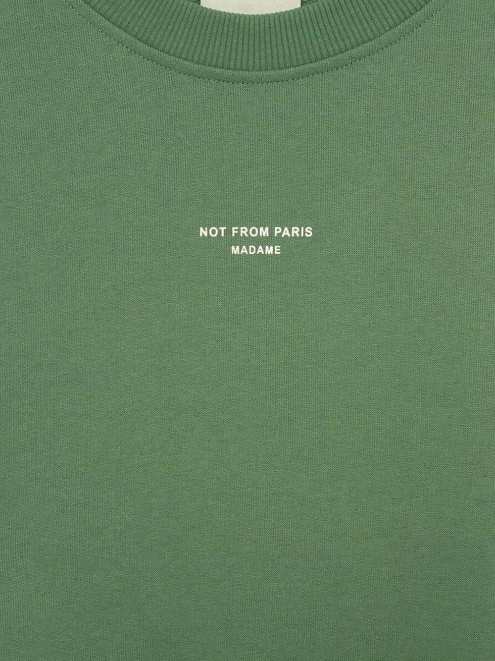 Drôle De Monsieur slogan sweatshirt classique - Groen