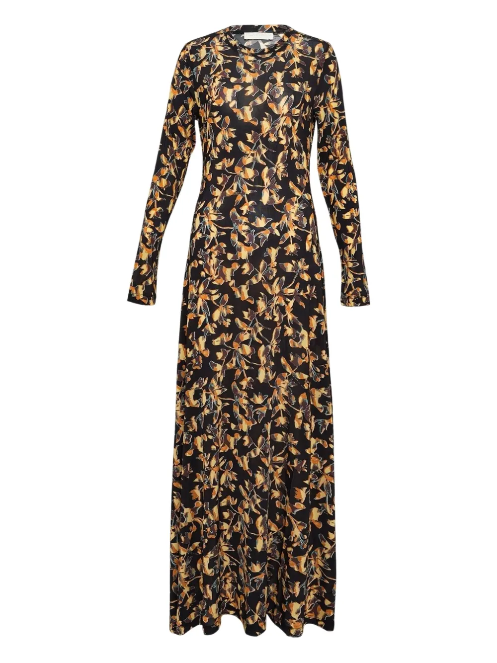 Ulla Johnson Amari Long-sleeve Maxi Dress In Black