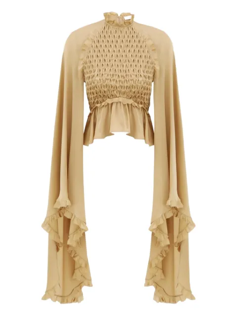 ZIMMERMANN smocked ruffled blouse