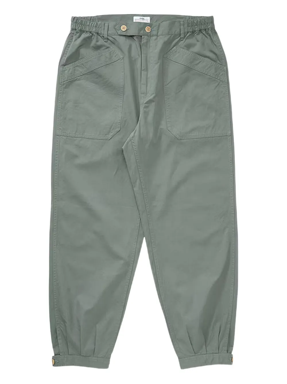 Visvim Carrol Tapered Cotton-gabardine Cargo Pants In Green