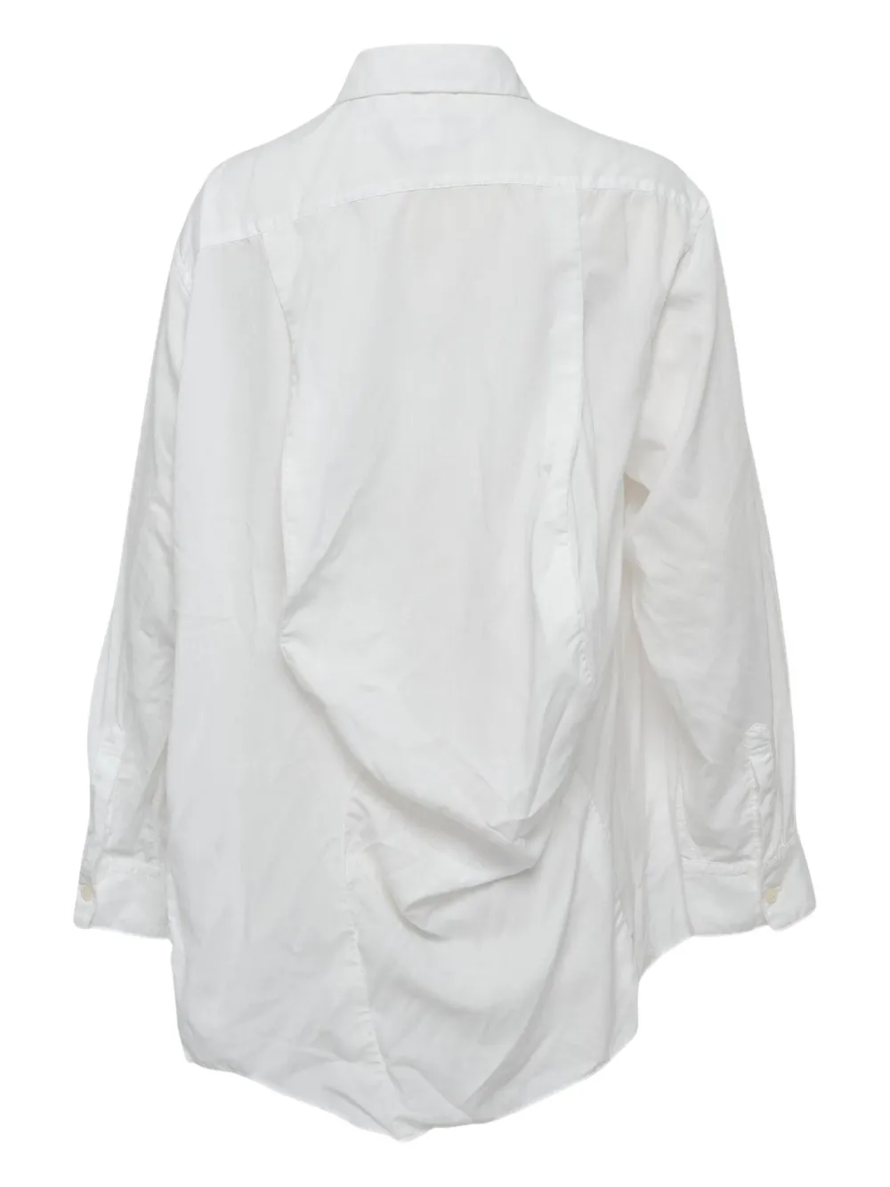 Comme Des Garçons asymmetrical-hem shirt - Wit