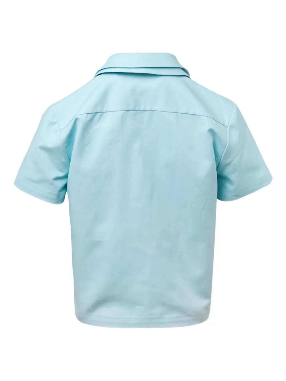 Shushu-tong Double Layered Collar Shirt In Blue