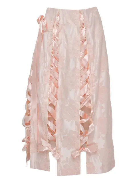 Simone Rocha falda midi Unraveling