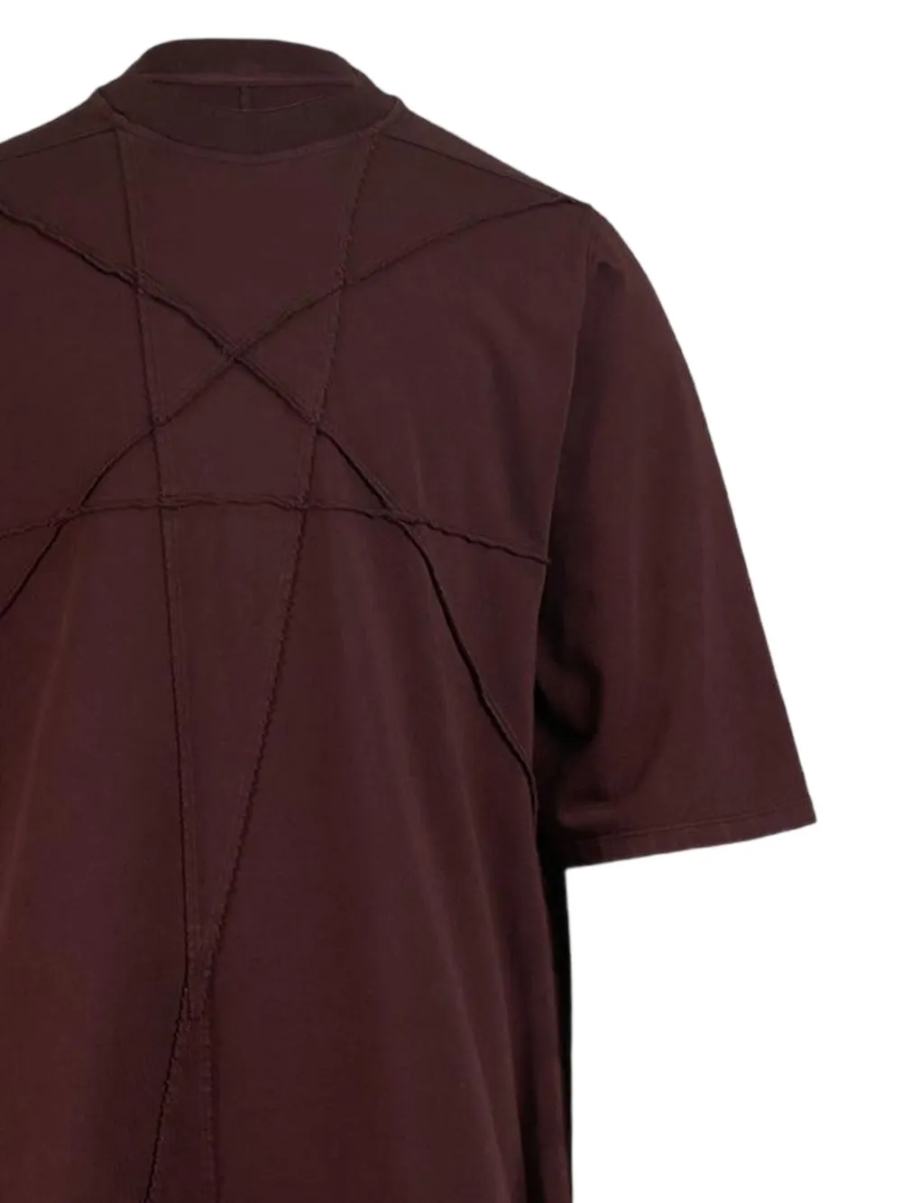 Rick Owens DRKSHDW stitched-details T-shirt - Rood