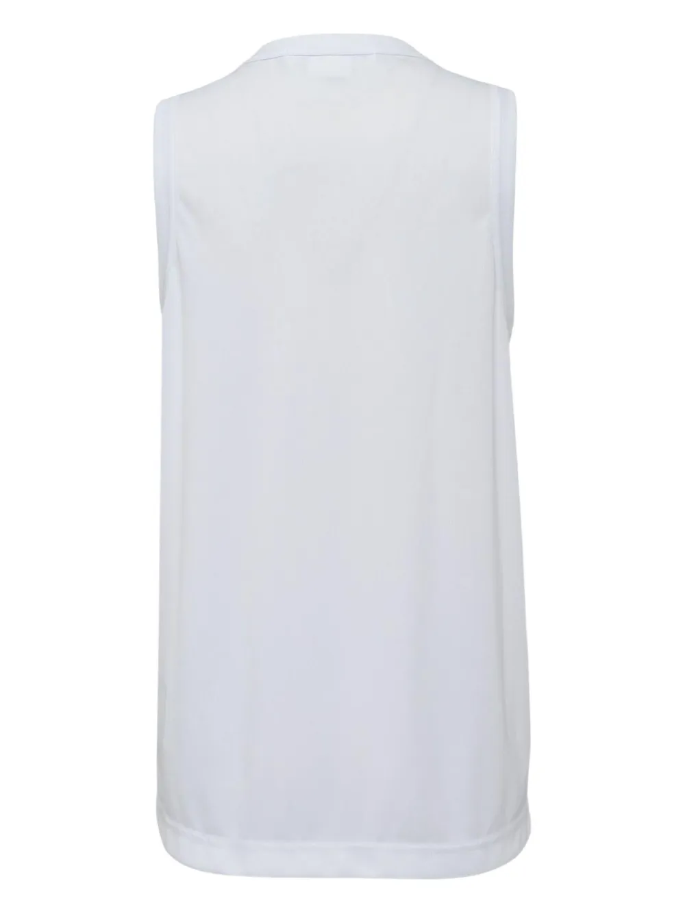 Comme Des Garçons Appliqué-detail Tank Top In White