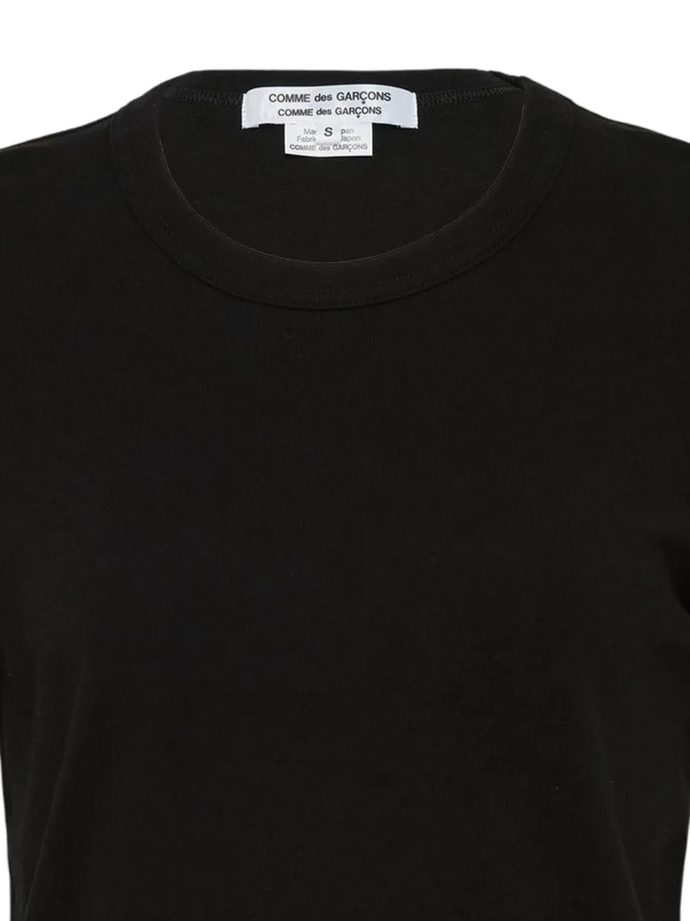 Comme Des Garçons Short-sleeve Cotton T-shirt In Black