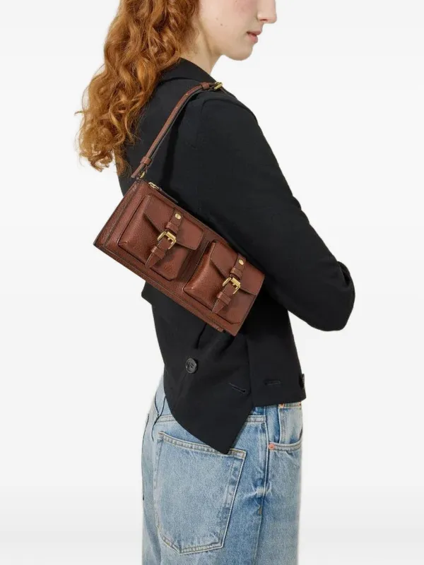 Mulberry Mini Roxanne Buckled Shoulder Bag | Brown | FARFETCH