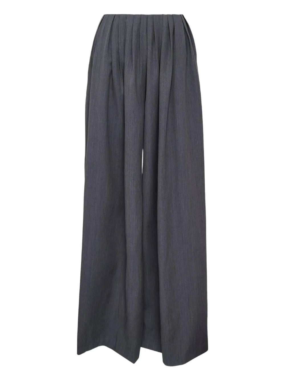 Mmam Pleated Wool Trousers In Blue