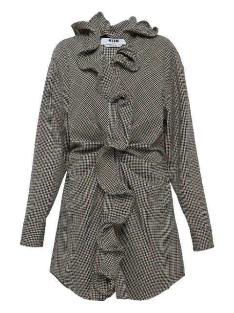 MSGM Abito ruffled detailed dress
