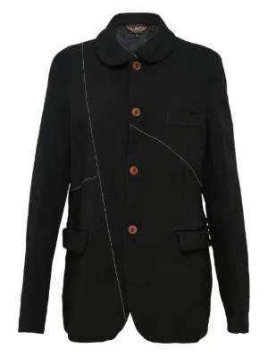 Black Comme Des Garçons ラッフル シャツジャケット | ブラック
