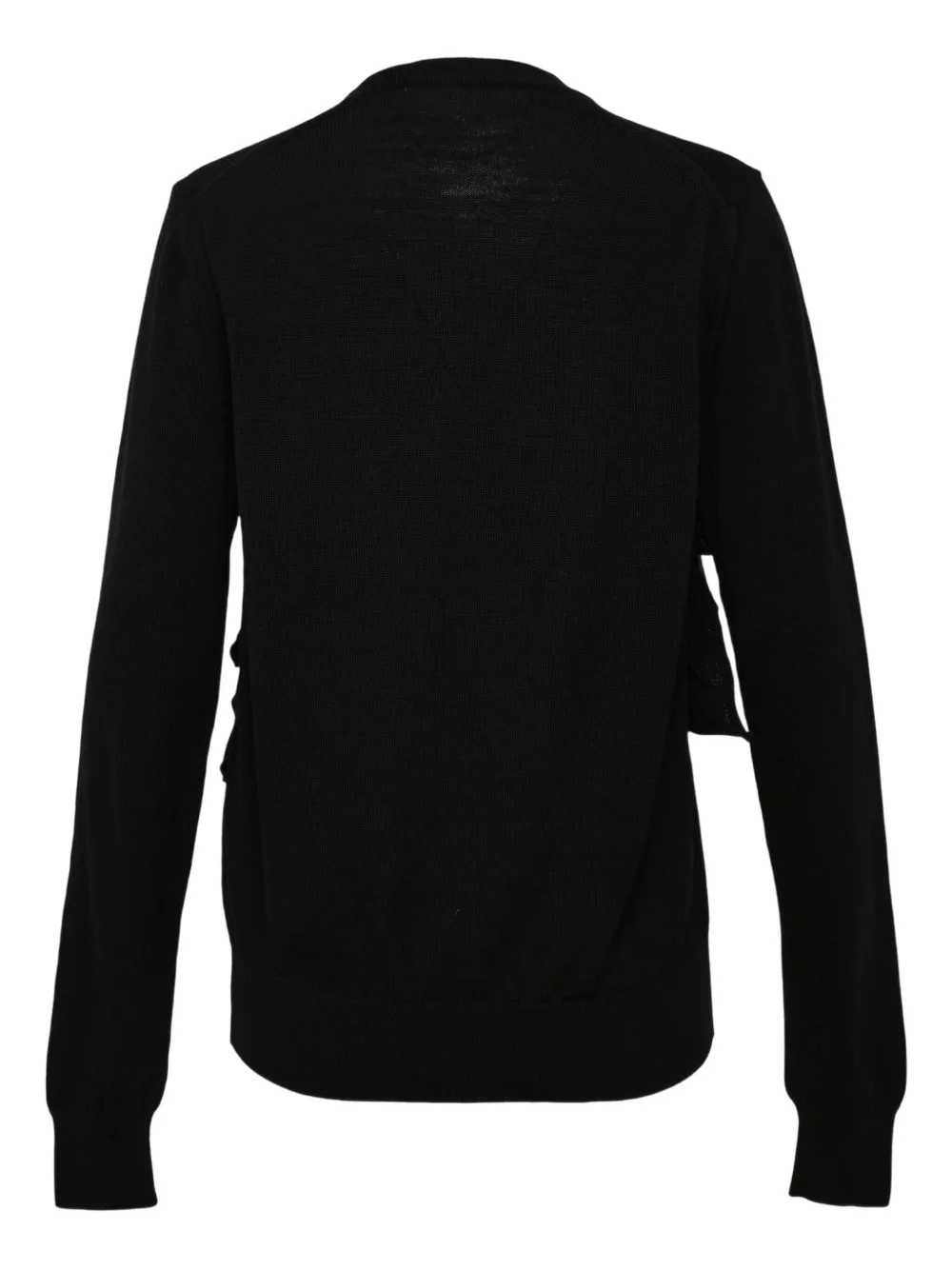 Comme Des Garçons Comme Des Garçons Vest met franje Zwart