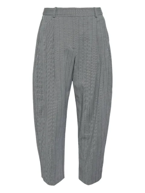 Stella McCartney pantalones con pinzas y motivo de rayas diplomáticas